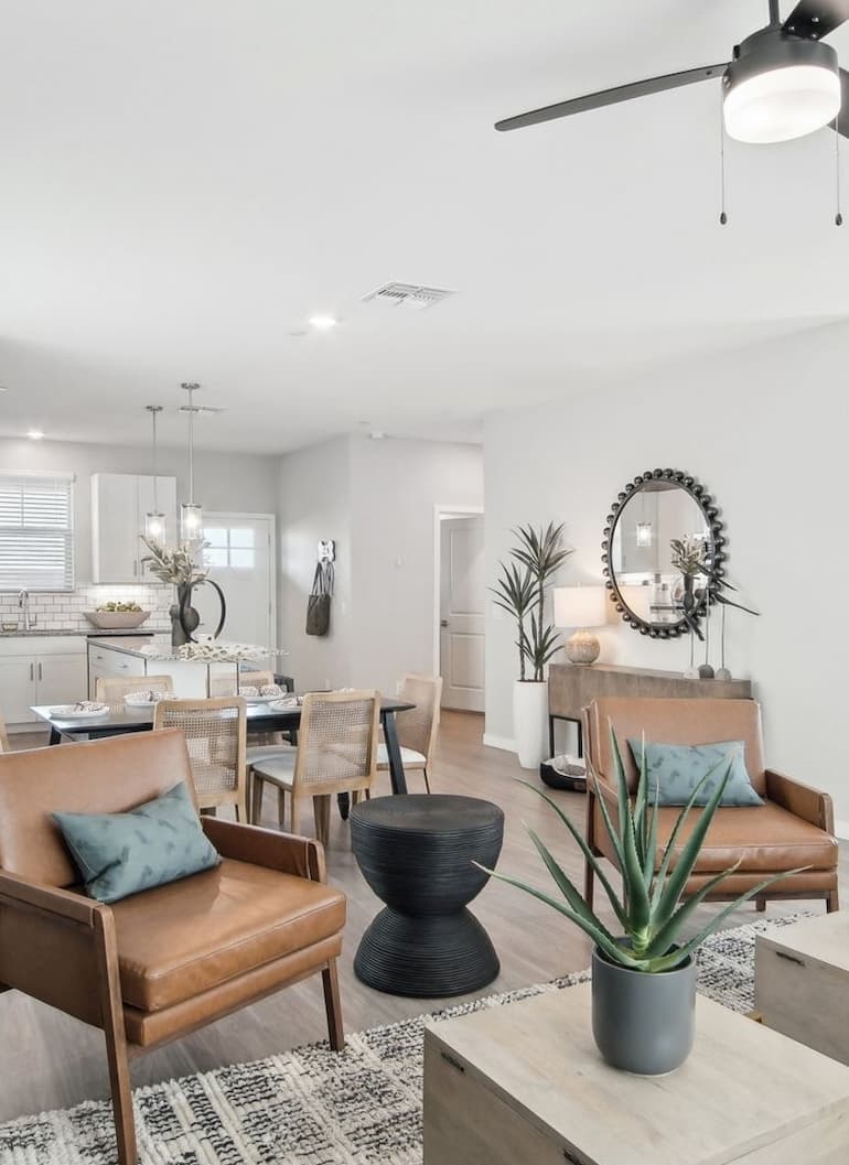 Queen Creek Living Room and Kitchen Model (1)